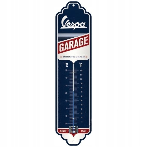 Vnútorný teplomer Vespa Garage ako darček