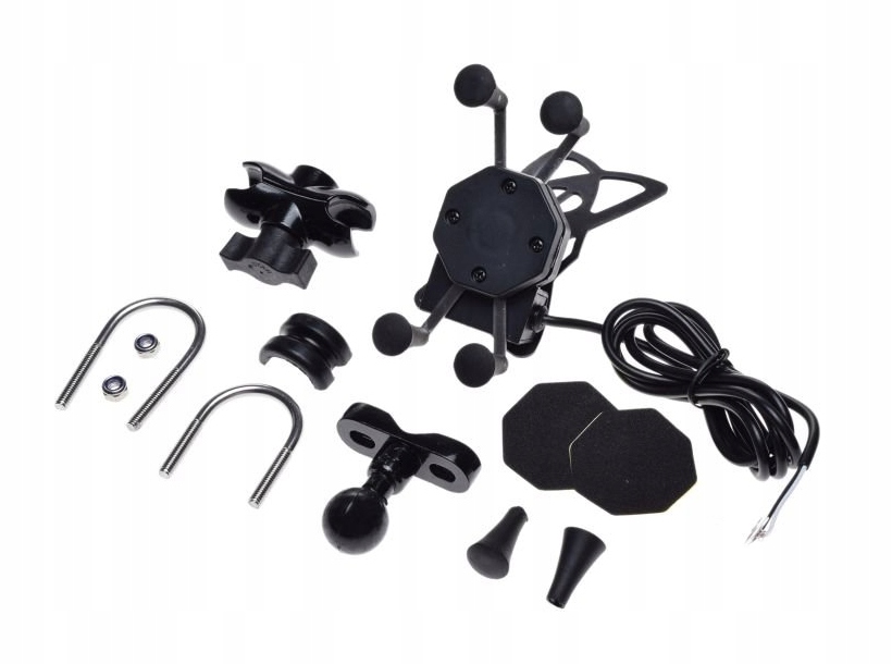 USB GPS TELEFÓN DRŽIAK RAM MONTÁŽ MOTOCYKL