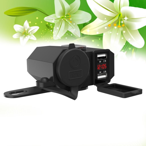 USB 12V multifunkčné motocyklové vodotesné nabíjanie