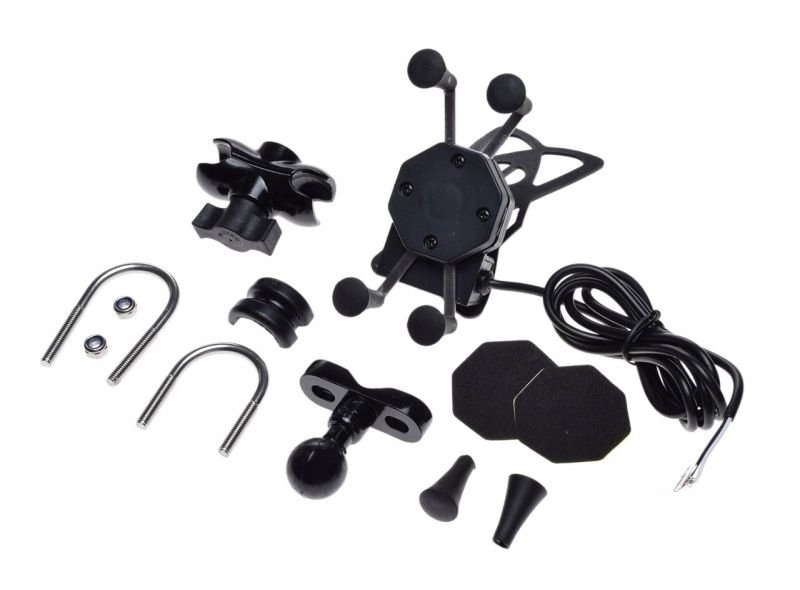 Držiak telefónu X-GRIP na motorku s USB