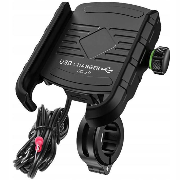 Univerzálny držiak na motocykel + USB QC 3.0