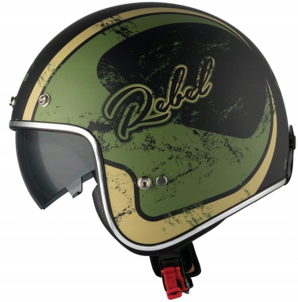 VEMAR PRILBA CHOPPER REBEL ZELENÁ VEĽKOSŤ XL