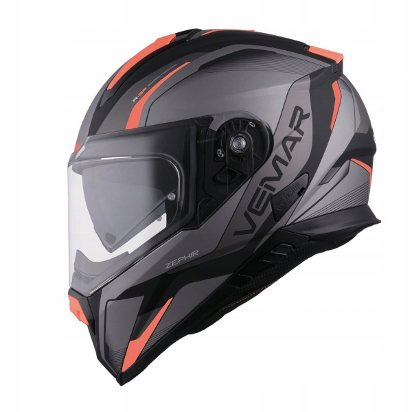 PRILBA VEMAR ZEPHIR LUNAR MATT ORANGE SILVER XL