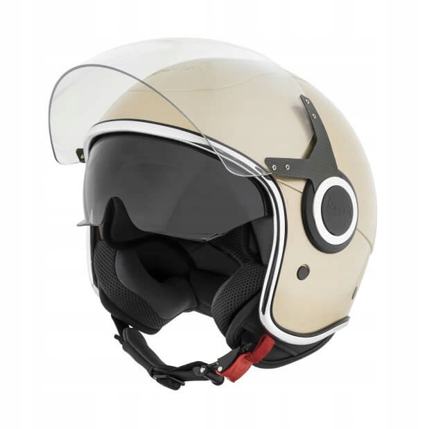 Prilba VESPA VJ so štítom unisex béžová L.