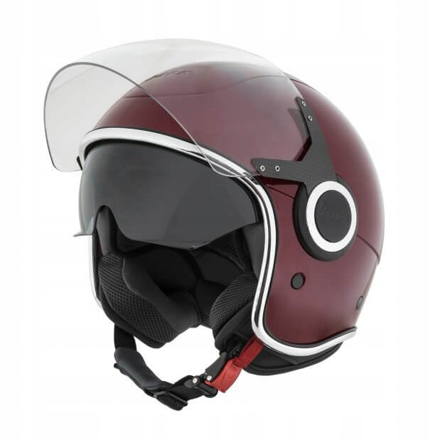 Prilba VESPA VJ s priezorom unisex bordová XL