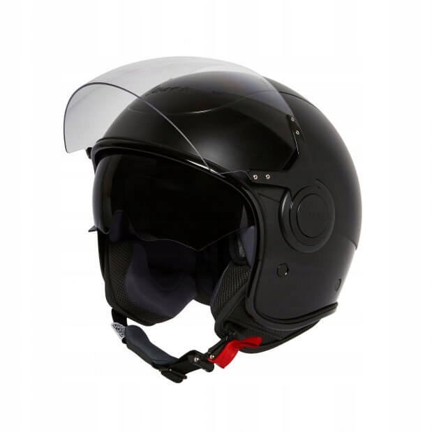 Prilba VESPA VJ s priezorom unisex matná čierna XS