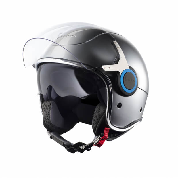 Prilba VESPA VJ so štítom Unisex Silver XS