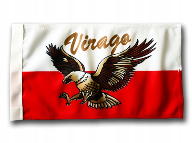 Vlajka VIRAGO na stožiar motocykla 19 x 35 cm