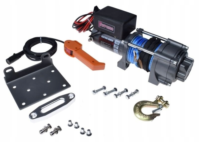ATV NAVIJÁK 3500/1588 lbs / kg 12V KÁBLOVÉ SYNTÉTY