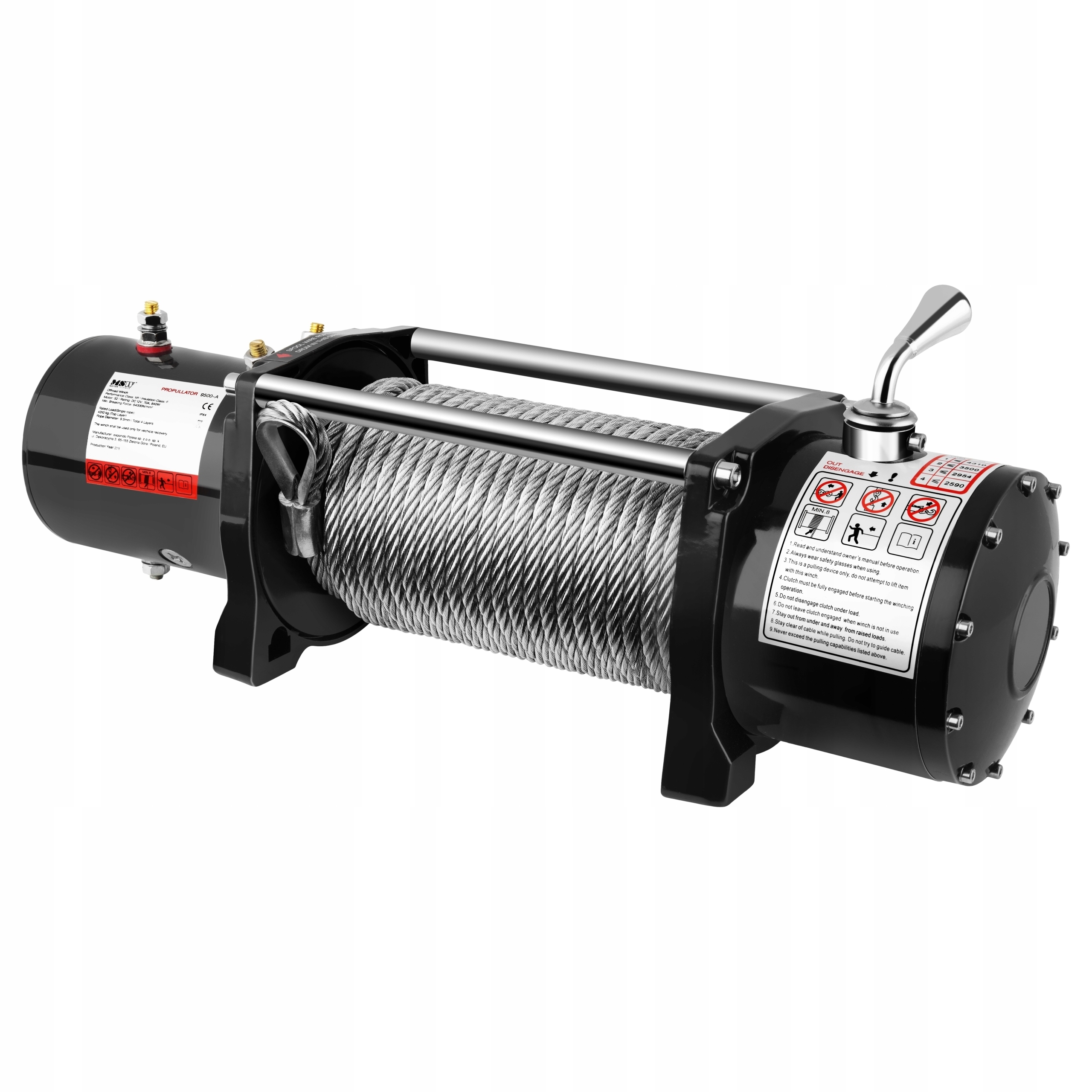 ATV navijak s valcom 8 ton 12 V