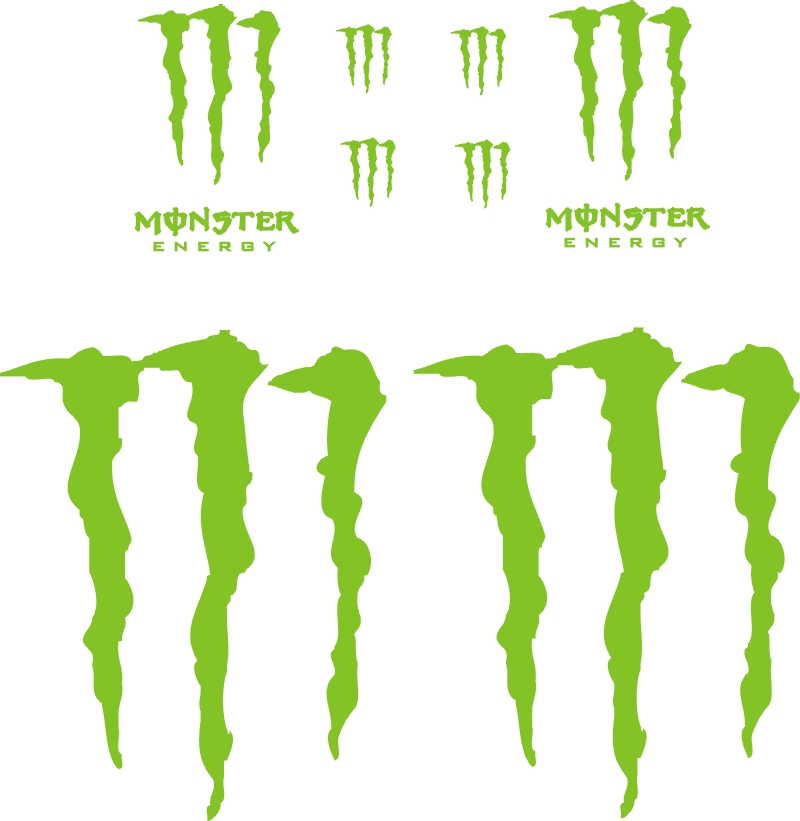 XXL samolepky MONSTER PAZUR Quad TUNING 313