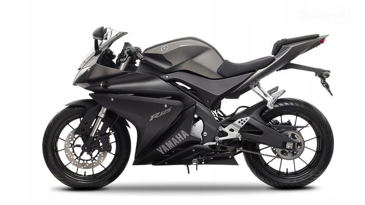YAMAHA YZF R125 NÁlepky na dyhu 14-15 šedá mat