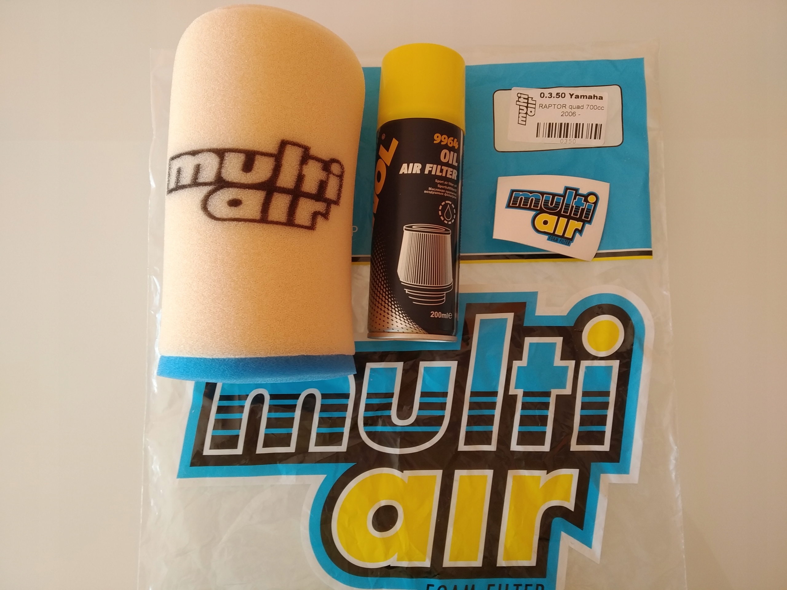 Vzduchový filter Yamaha Raptor 700 + olej