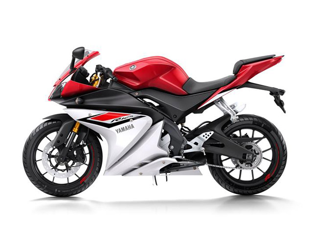 Yamaha YZF R125 2015 ČERVENÁ ČERVENÁ DYHOVÁ NÁlepKA
