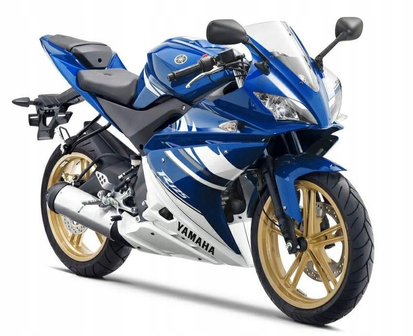 Obtisky Dyha Yamaha YZF R125 2011 ČIERNO-BIELE