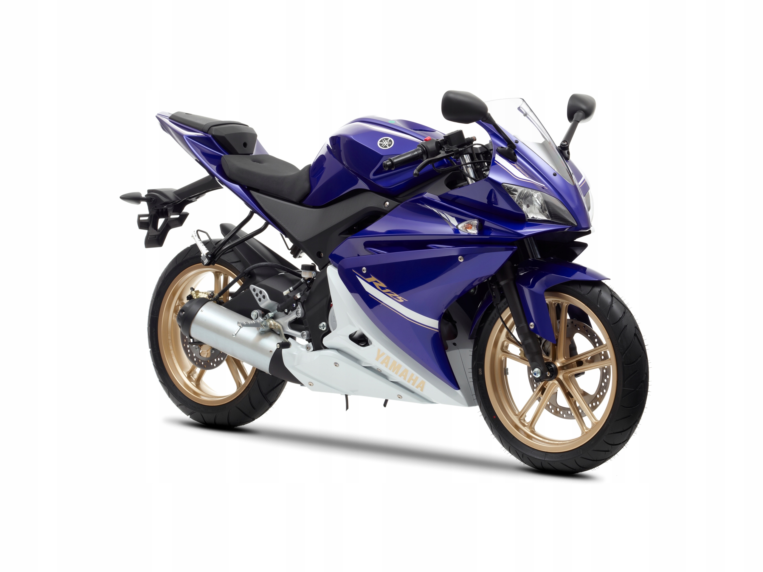 Yamaha YZF R125 obtisky dyha 2012 ČIERNO-BIELA