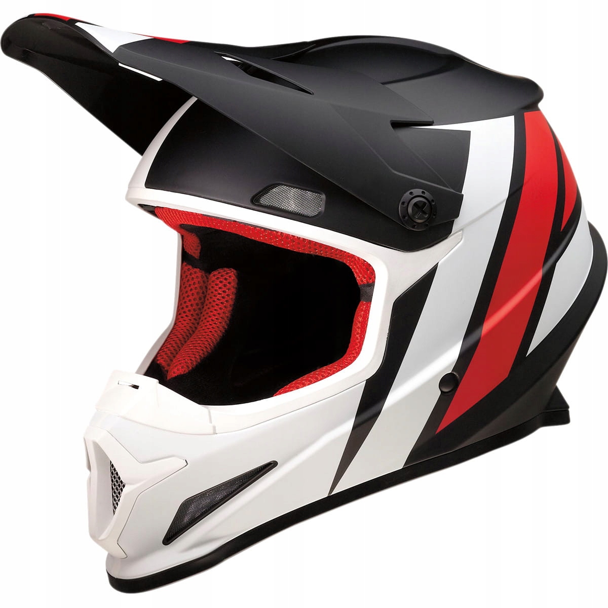 Prilba Z1R RISEEVAC BK / RD / WT terénna mx 2020 pr