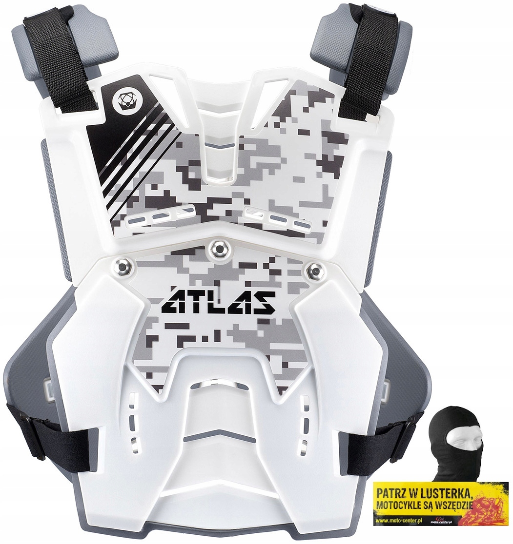 BUZEROVÁ HRUDNÍK ATLAS DEFENDER DIGITAL WHITE