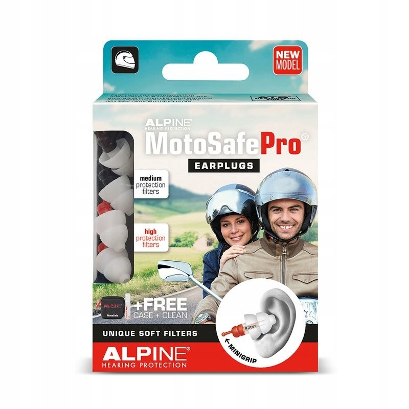 Špunty do uší a špunty do uší ALPINE MotoSafe Pro