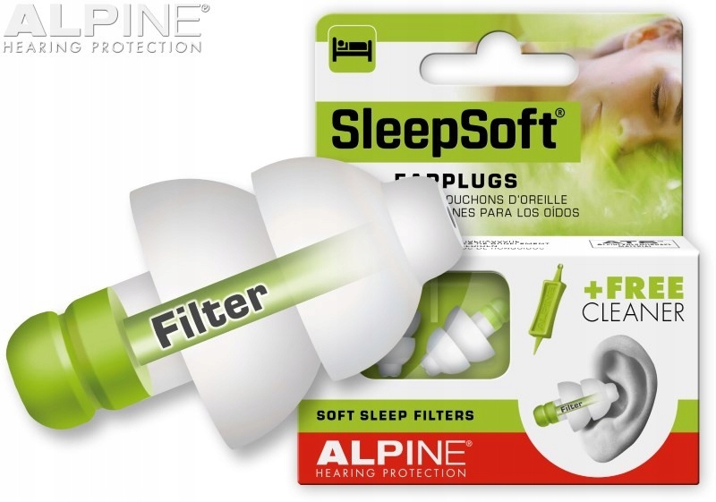 Zátkové chrániče sluchu a špunty do uší ALPINE SleepSoft