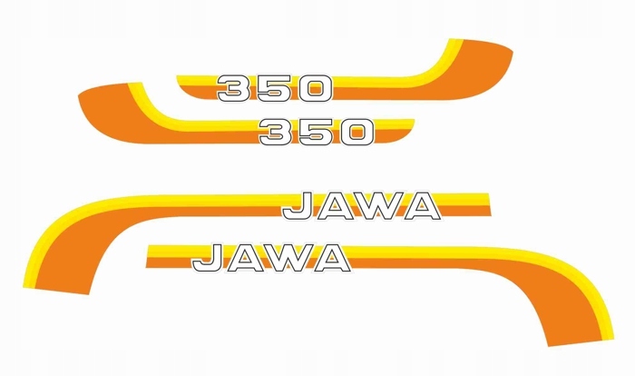 Sada samolepiek Jawa 350 "Iris"