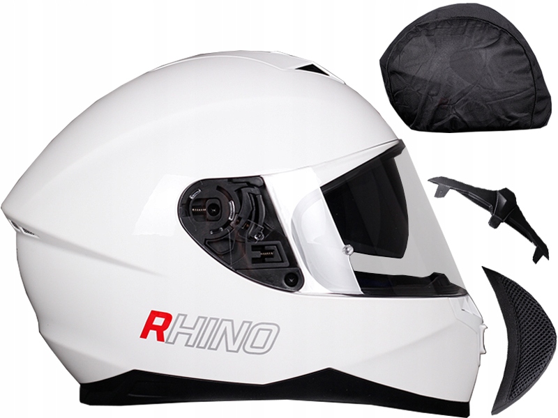 moto prilba s reflektorom RHINO RACER ZDARMA 2XL