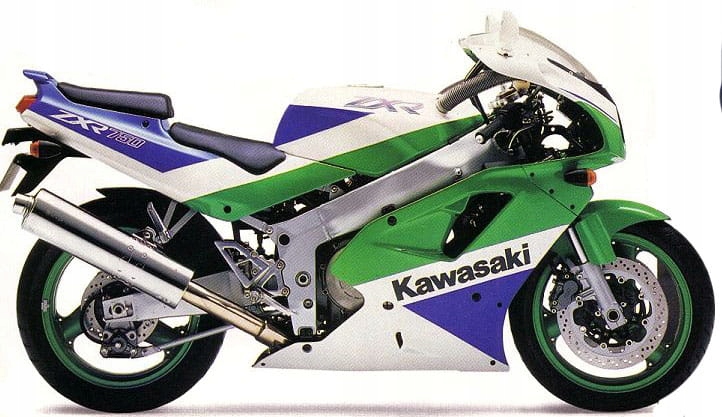 Nálepka FOOQS na motocykel KAWASAKI ZX-R-750 1990