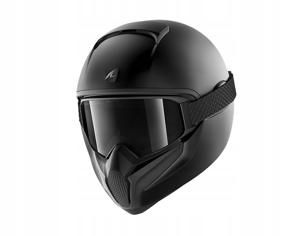 nová prilba SHARK VANCORE 2 MAT ČIERNE enduro okuliare S