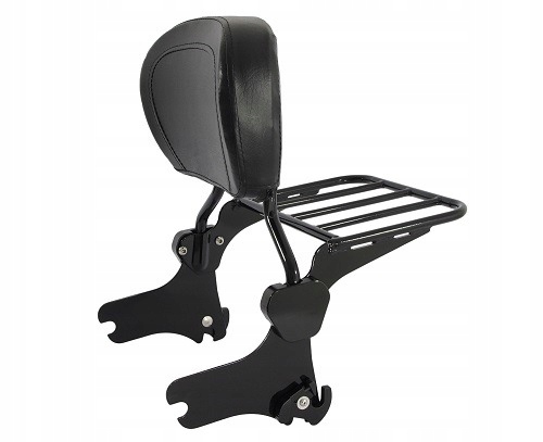 čierne operadlo spolujazdca sissy bar Harley Touring