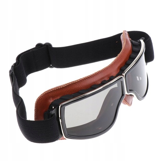 Sklenené retro motocyklové okuliare