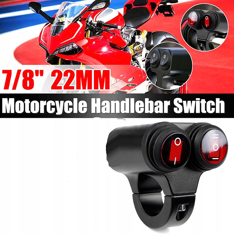 spínač svetiel na volante motocykla 12V