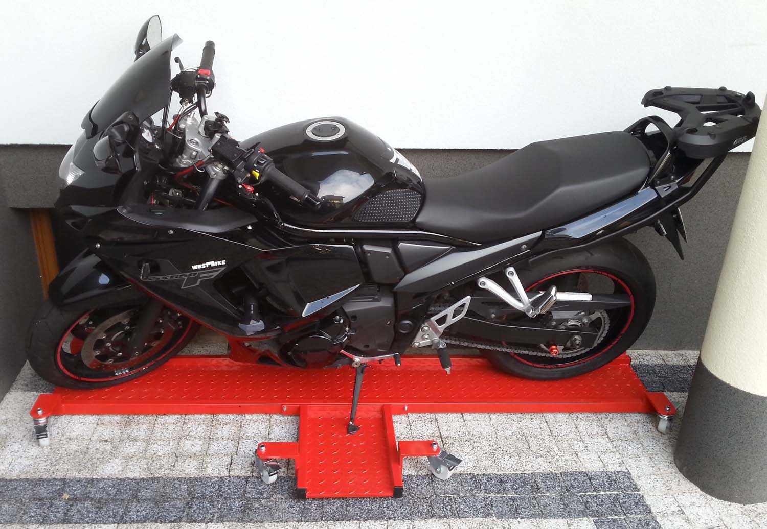 stojan na motocyklové vozíky veľké kolesá